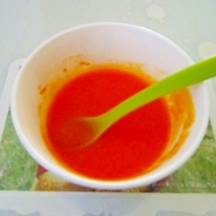 離乳食初期◎にんじんとトマトのスープ